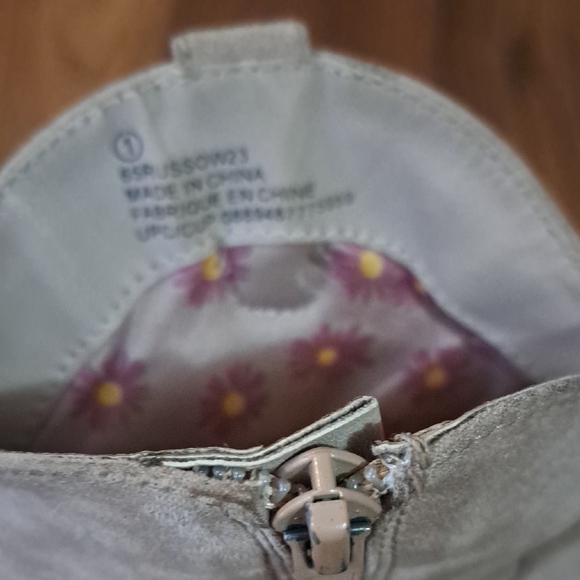 Kids' Beige Pink Suede Cowboy Boots. Western Cowgirl - Picture 8 of 9